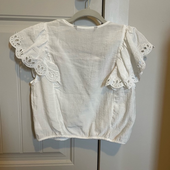 NWT Zara embroidered sleeve top - Picture 2 of 3